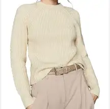 Reiss aisling chunky ribbed knit jumper sweater in cream