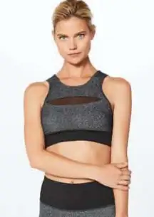 🍋Lululemon🍋 Run The Day Bra Fractal Dark Starlight Black Gray Nulux Mess