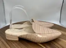 New Cole Haan Piper Pointed Toe Mules Loafers Slip On Pink Leather Women's 8.5B