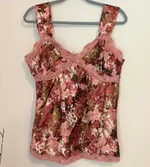 Kelly Renee Vintage Silky Floral Top