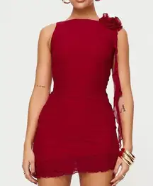 Red Princess Polly Mini Dress