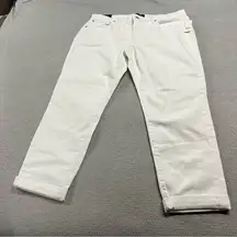 Gap Sexy Boyfriend Women’s White Cropped Midrise Jeans Size 31 NWT