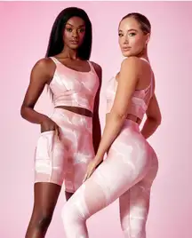 Buffbunny Crystal Crop and BuffBunny Limitless Bike Shorts Rose