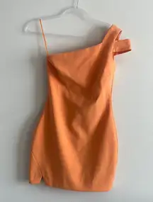 Likely Orange One Shoulder Dress