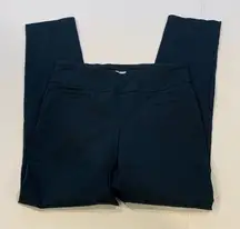 Van Heusen Women's Size 4 Small Dark Teal Slim Fit Flat Waist Pull-On Pants