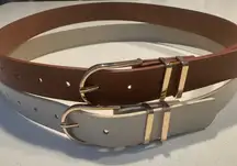 Brown and Cream Belt Set