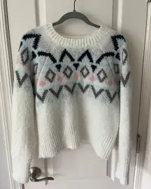 Fluffy White Sweater