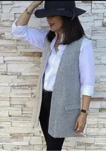 Anthropologie Elevenses Easton wool vest SZ:S