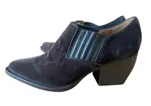 Chloe Brown Velvet Half Cowboy Boots Size 38/ US 7.5