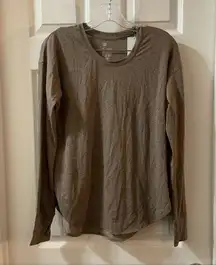 NWT All In Motion Green-Brown Long Sleeve Tee XS