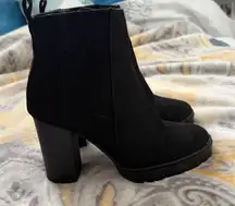 Black Heeled Ankle Booties size 6