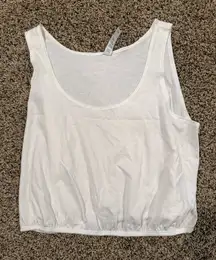 Alo Cropped White Tank Yoga Top