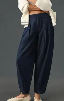 Pilcro x Anthropologie Porto Pleated High Rise Tapered Jeans Size 34