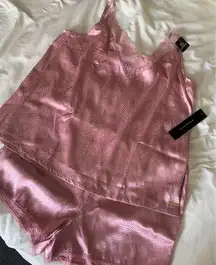 Pink Satin Sleepwear Set
