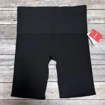 Spanx Very Black Lamn Compression Bike Shorts New Large 50180R