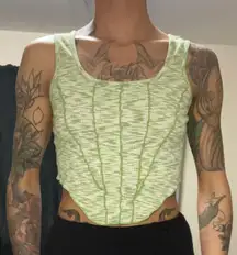 Green Crop Top