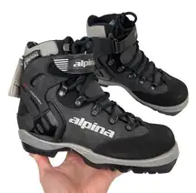 New Alpina BC 1550 Backcountry Telemark Black Gray Ski Boots Size 36