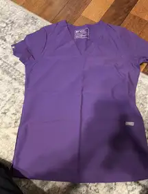 Purple FIGS Scrub Top XS