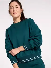 Calia Women's Scuba Pique Crew in Sea Green size XL NWT