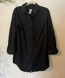 Chico's  black shirt dress