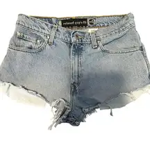 Levis Silvertab Relaxed‎ Guys Fit Cut off Shorts Raw Hem Size 9
