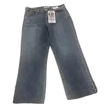 Rewash Blue Straight Leg Crop Jeans Juniors 9 acid wash new