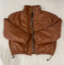 Leather Puffer 