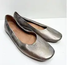 Gentle Souls by Kenneth Cole Womens Size 7 Leather Eugene Travel Ballet Flats