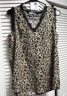 Leopard print tank top 