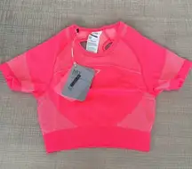 Gymshark NWT  Pink Ultra Seamless Crop Top