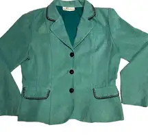 Vintage Dress Barn Aqua Jacket Size 8