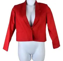 Vintage Blazer Red Single Button Up Shoulder Pads Union Made College Town 9/10