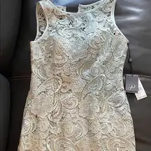 Sleeveless Lace mini dress