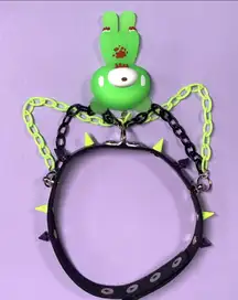 Green Bear Pendant Necklace