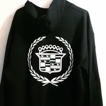 Cadillac Zip Up Hoodie Size Large 
