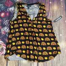 Modcloth pumpkin tank top size large