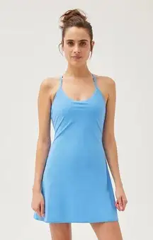 NEW Outdoor Voices TechSweat Move Free Blue Racerback Mini Tennis A-line Dress S