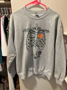 Gildan Cute Pregnant Skeleton Sweatshirt