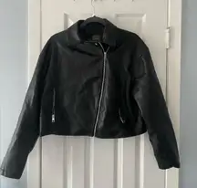 primark black leather jacket