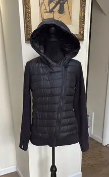 Athleta Women's Black Quilted Fleece Jacket Size Small