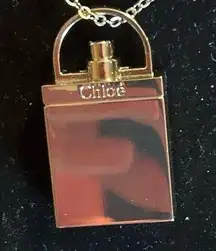 Chloe Gold Perfume Bottle Pendant Necklace