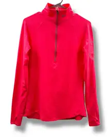 Under Armour HeatGear Hot Pink‎ Long Sleeve 1/2 Zip Activewear Jacket Sz M