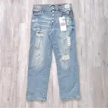 Button Fly Relaxed Straight Jeans 13/31