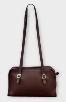 Vintage Coach 9051 Swing Zip Mahogany Glove-Tanned Leather Shoulder Bag Purse 98