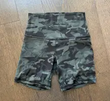 Lululemon green camo align shorts 6”