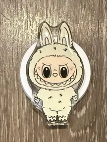 Labubu magnetic phone grip beige 