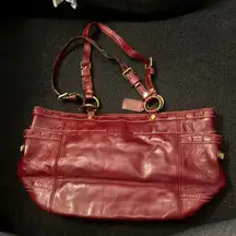 Vintage Red Coach Purse