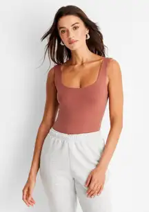 NWT A New Day Seamless Tank Bodysuit in Size Medium in Rust