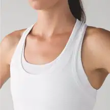 Lululemon Women's Swiftly Tech Racerback Tank‎ Top White Pristine Size 10 Active