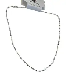 Giani Bernini Sterling Silver Necklace 16" Disco Link Italy Womens 925 Chain New